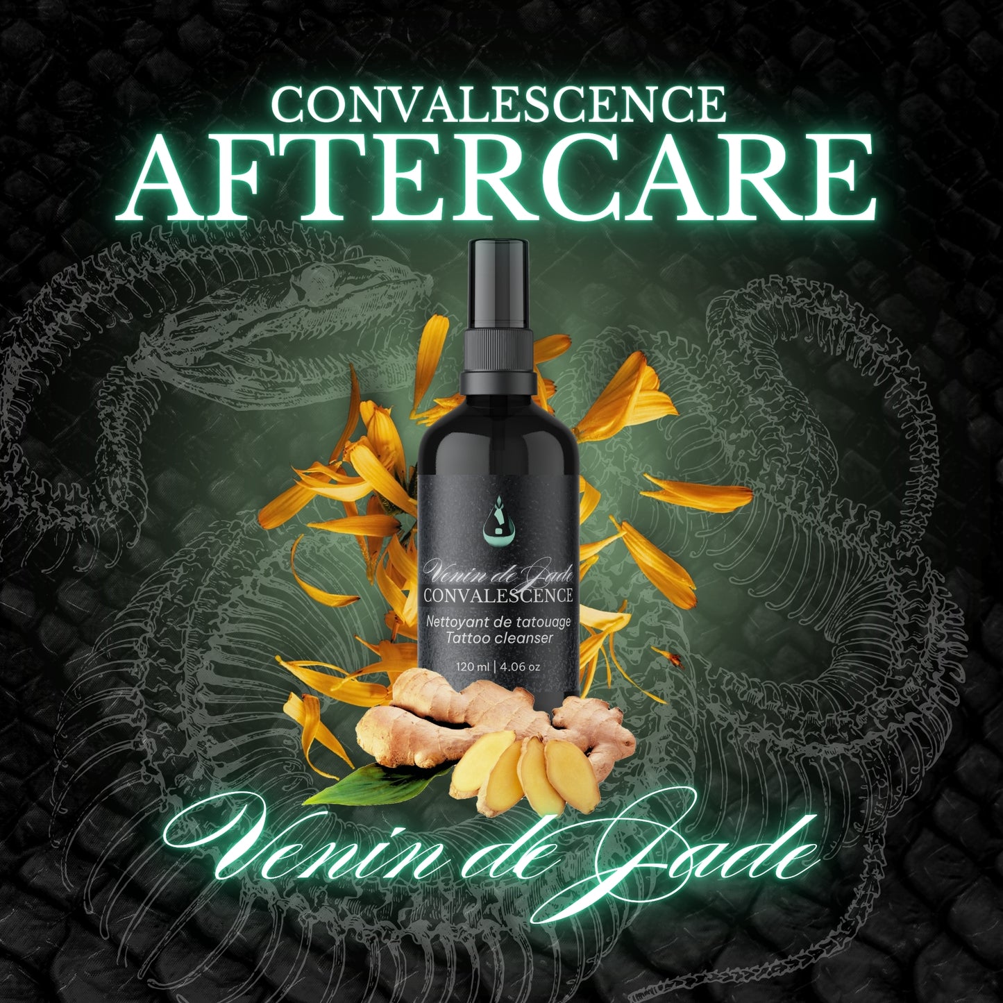 Jade Venom 120ml Tattoo Cleaner