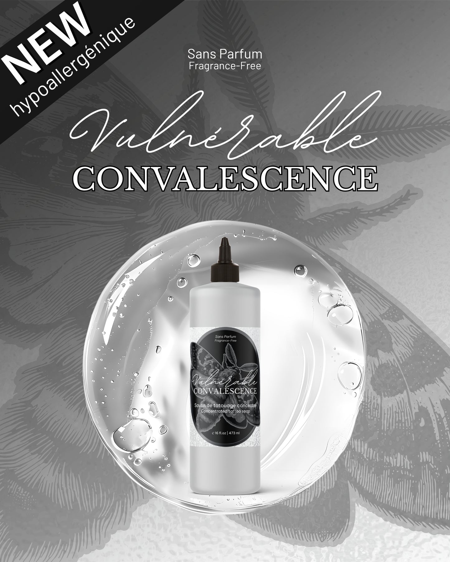 Vulnérable Savon de tatouage concentré Sans parfum