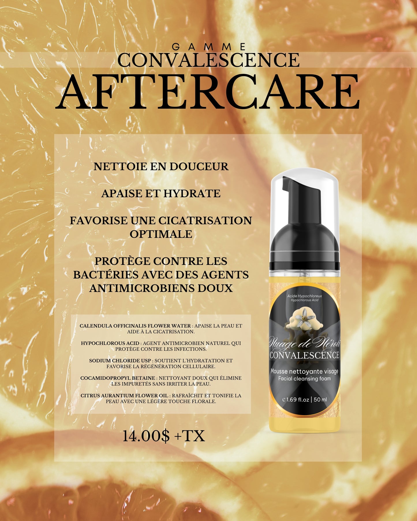 Nuage de Néroli 50 ml Mousse nettoyante visage PMU